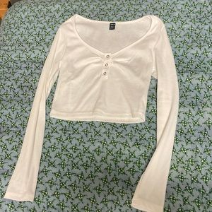 Shein white long sleeve